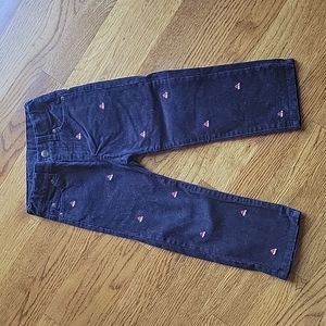Janie and Jack navy Santa pants size 3